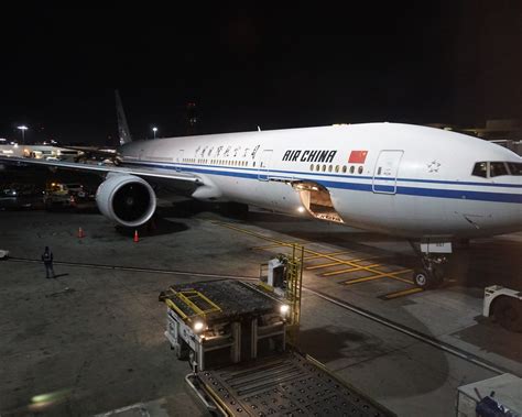 Air China: Los Angeles to Beijing, China. Boeing 777 .